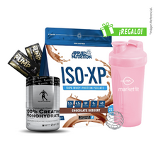 Cargar imagen en el visor de la galería, Pack ISO XP 1kg + Creatina Kevin Levrone 300gr + 02 Sachets SHAABOOM PUMP + Shaker 600mL
