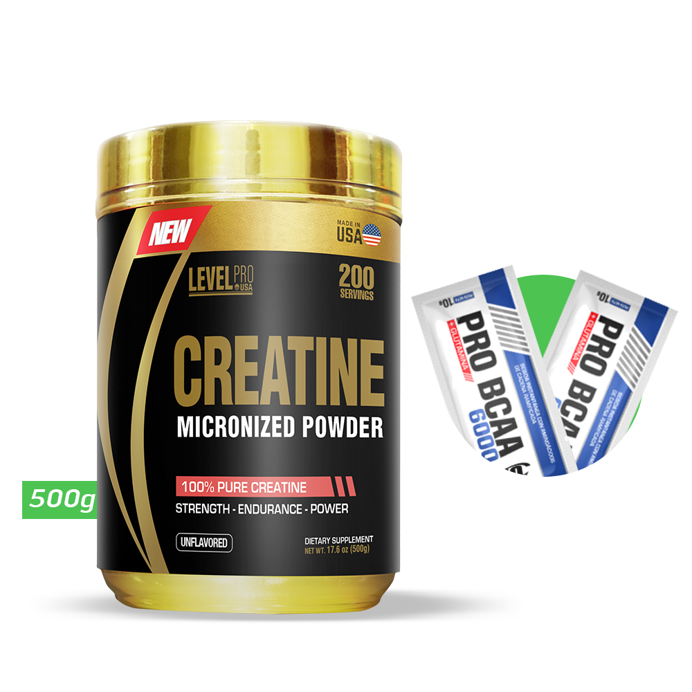 Creatina Micronizada 500 GR Level Pro