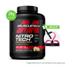 Cargar imagen en el visor de la galería, Nitro Tech 100% Whey Gold Muscletech  5Lb Con Regalo
