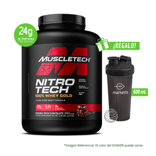 Cargar imagen en el visor de la galería, Nitro Tech 100% Whey Gold Muscletech  5Lb Con Regalo
