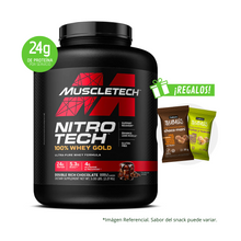 Cargar imagen en el visor de la galería, Nitro Tech 100% Whey Gold Muscletech  5Lb Con Regalo
