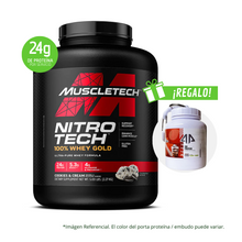 Cargar imagen en el visor de la galería, Nitro Tech 100% Whey Gold Muscletech  5Lb Con Regalo
