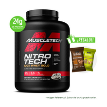 Cargar imagen en el visor de la galería, Nitro Tech 100% Whey Gold Muscletech  5Lb Con Regalo
