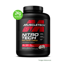 Cargar imagen en el visor de la galería, Nitro Tech 100% Whey Gold Muscletech  5Lb Con Regalo
