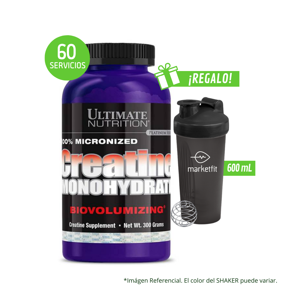 Creatina Monohidratada Ultime Nutrition 300g + Regalo