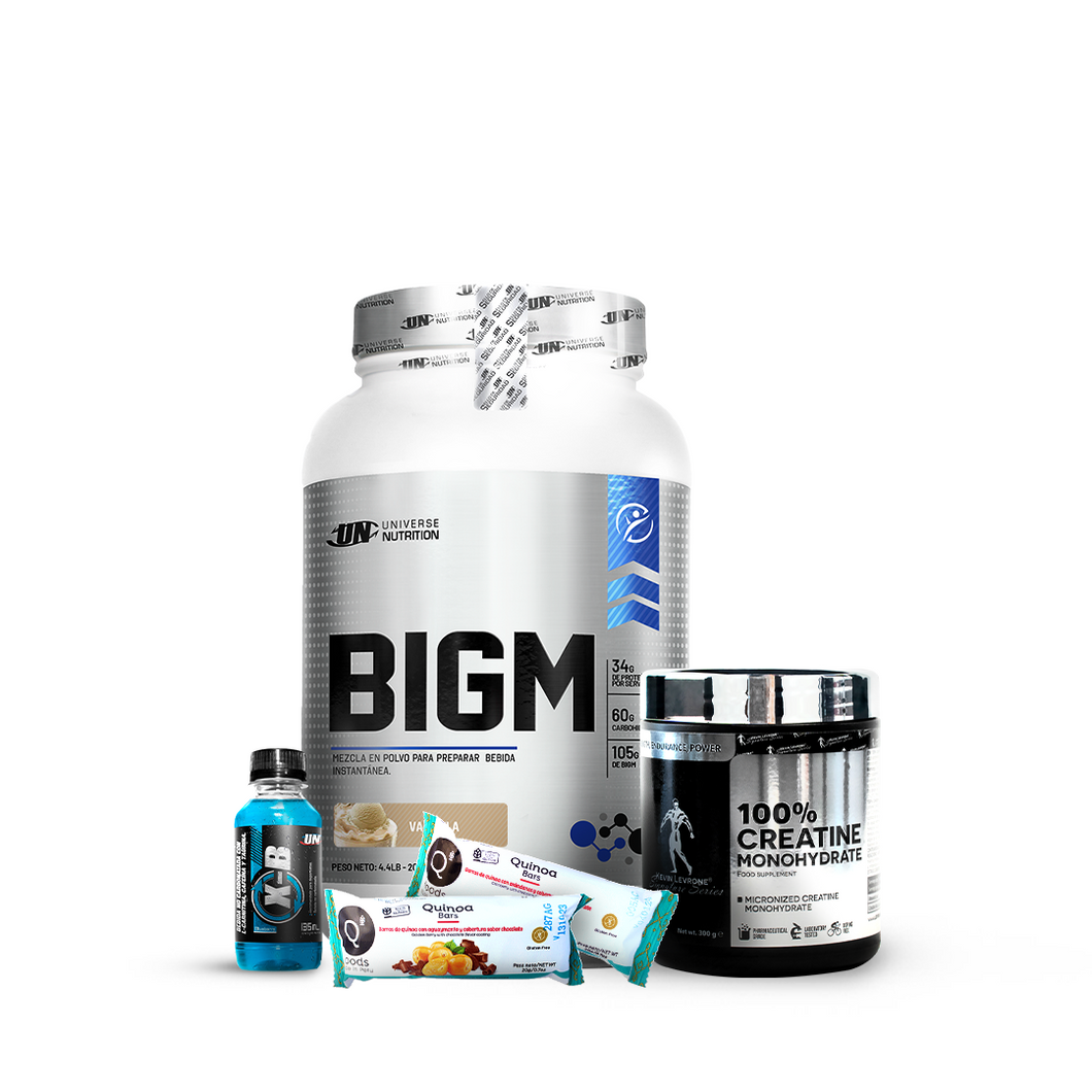 Promo Ganador de peso BIGM UN 2kg + Creatina kevin levrone 300g + REGALOS