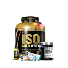 Cargar imagen en el visor de la galería, Promo Isogold whey 3kg LEVEL PRO+Creatina kevin levrone 300g+ REGALOS
