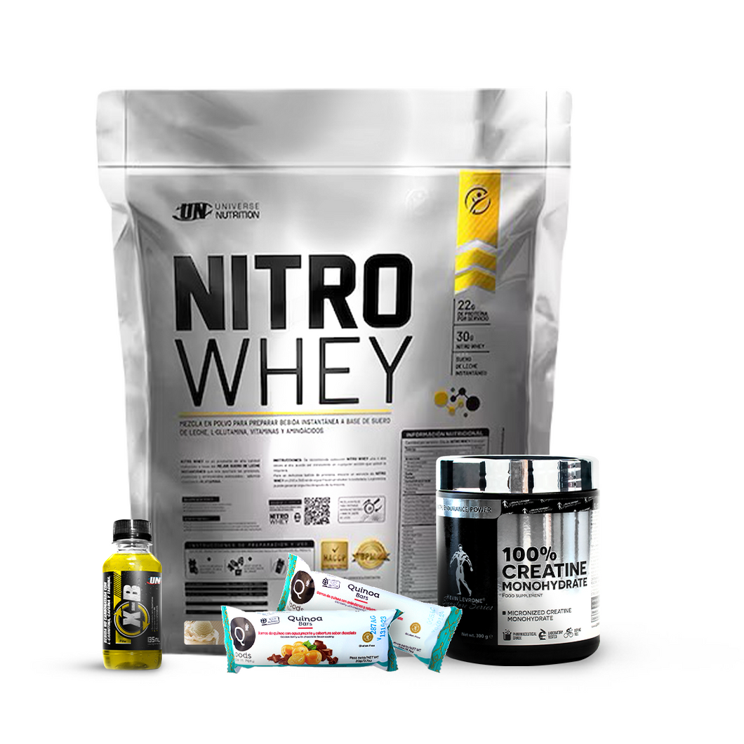 Promo Proteina Nitro Whey 5kg UN + Creatina Kevin Levrone 300gr + REGALOS