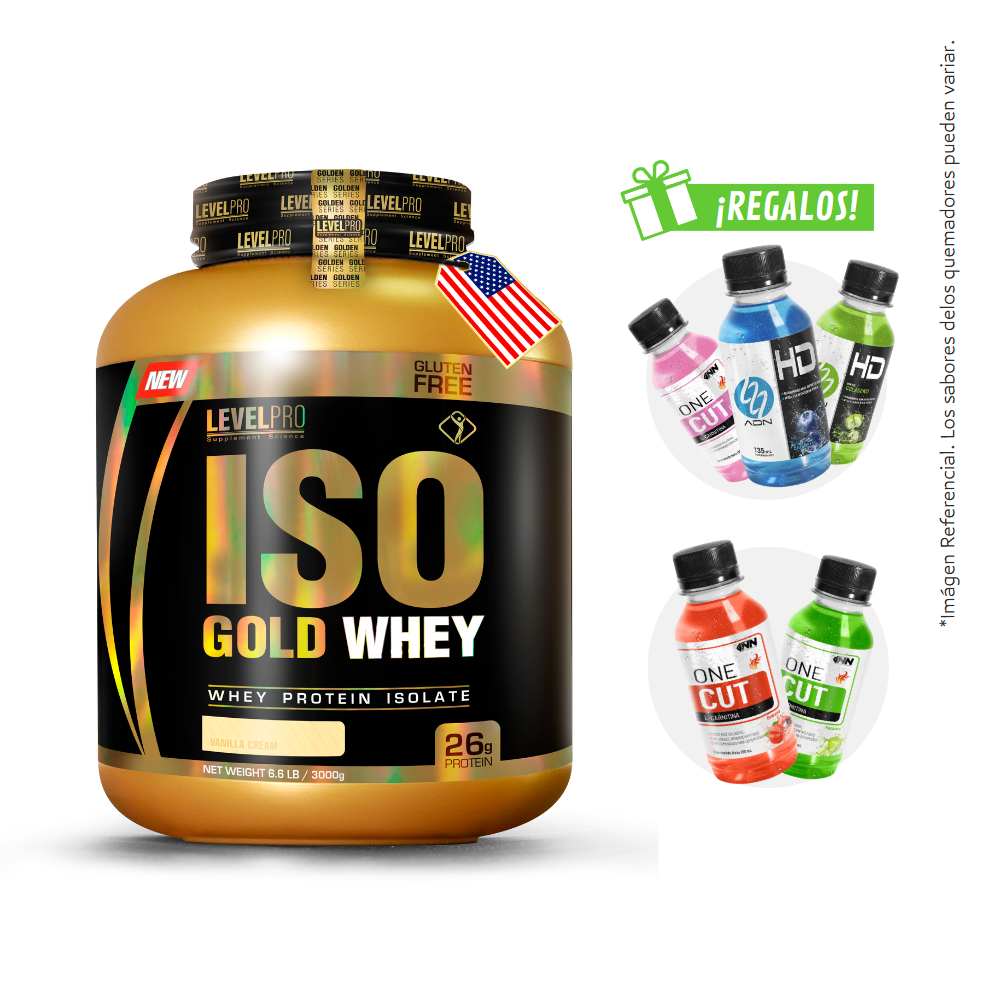 Iso Gold Whey Level Pro 6.6Lb Con Regalos