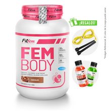 Cargar imagen en el visor de la galería, FEM BODY 1.5KG PROTEÍNA FITFEM + REGALOS
