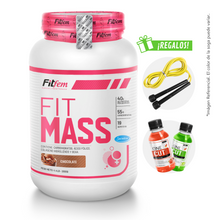 Cargar imagen en el visor de la galería, FIT MASS 2KG GANADOR DE MASA FITFEM + REGALOS
