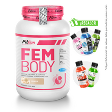 Cargar imagen en el visor de la galería, FEM BODY 1.5KG PROTEÍNA FITFEM + REGALOS
