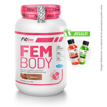 Cargar imagen en el visor de la galería, FEM BODY 1.5KG PROTEÍNA FITFEM + REGALOS
