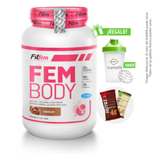 Cargar imagen en el visor de la galería, FEM BODY 1.5KG PROTEÍNA FITFEM + REGALOS
