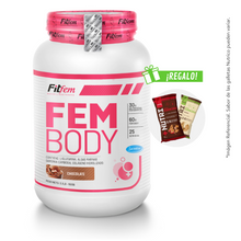 Cargar imagen en el visor de la galería, FEM BODY 1.5KG PROTEÍNA FITFEM + REGALOS
