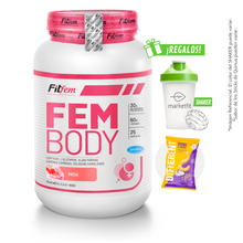 Cargar imagen en el visor de la galería, FEM BODY 1.5KG PROTEÍNA FITFEM + REGALOS
