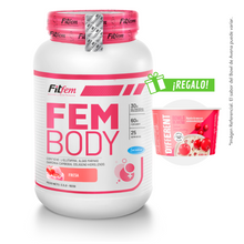 Cargar imagen en el visor de la galería, FEM BODY 1.5KG PROTEÍNA FITFEM + REGALOS
