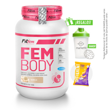 Cargar imagen en el visor de la galería, FEM BODY 1.5KG PROTEÍNA FITFEM + REGALOS
