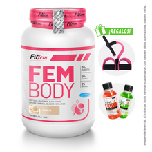 Cargar imagen en el visor de la galería, FEM BODY 1.5KG PROTEÍNA FITFEM + REGALOS
