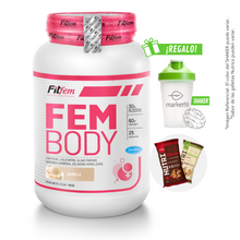 Cargar imagen en el visor de la galería, FEM BODY 1.5KG PROTEÍNA FITFEM + REGALOS
