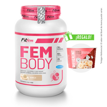 Cargar imagen en el visor de la galería, FEM BODY 1.5KG PROTEÍNA FITFEM + REGALOS
