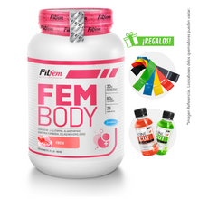 Cargar imagen en el visor de la galería, FEM BODY 1.5KG PROTEÍNA FITFEM + REGALOS
