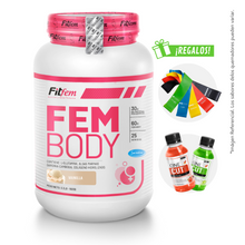 Cargar imagen en el visor de la galería, FEM BODY 1.5KG PROTEÍNA FITFEM + REGALOS
