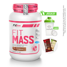 Cargar imagen en el visor de la galería, FIT MASS 2KG GANADOR DE MASA FITFEM + REGALOS
