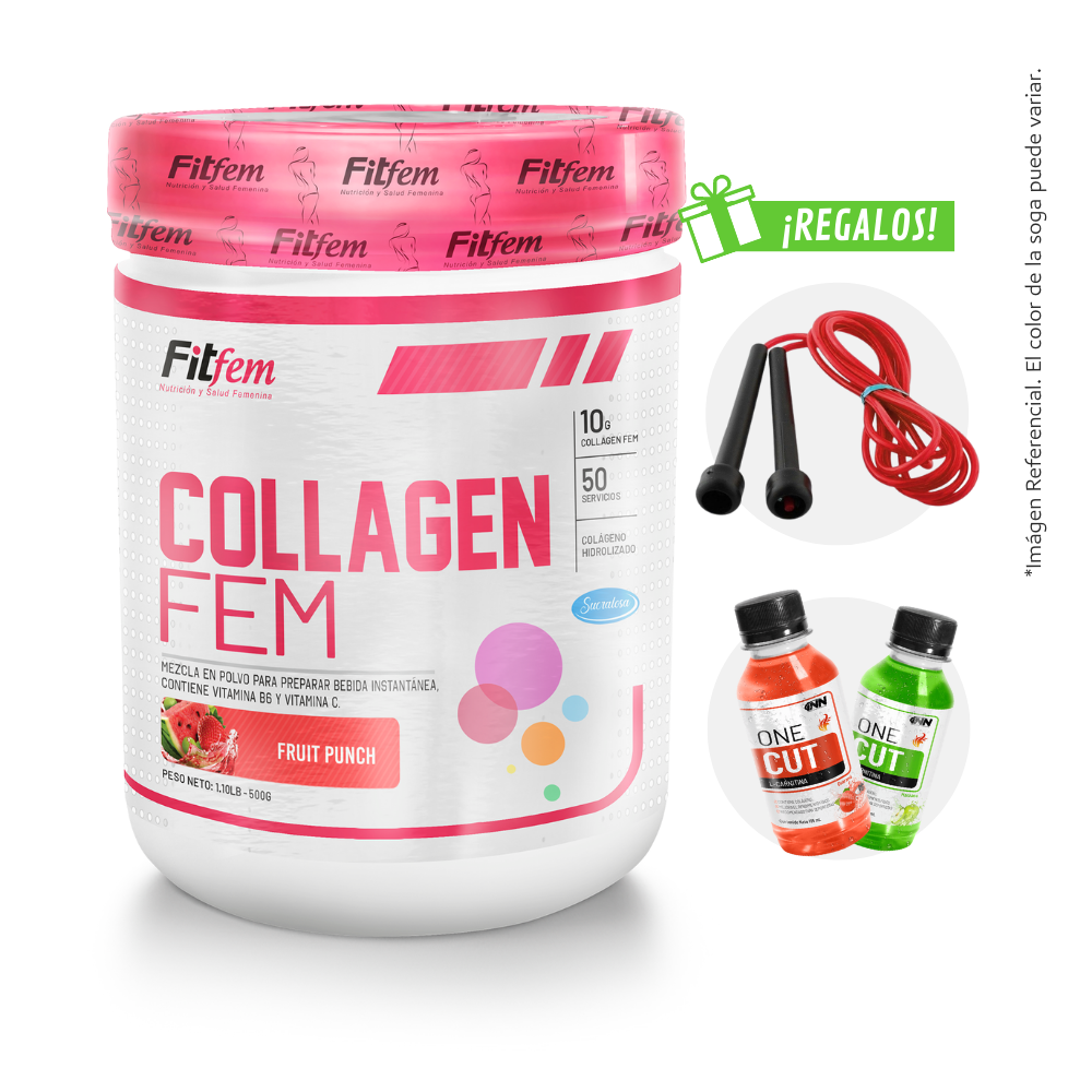 COLLAGEN FEM 500GR FITFEM + REGALOS