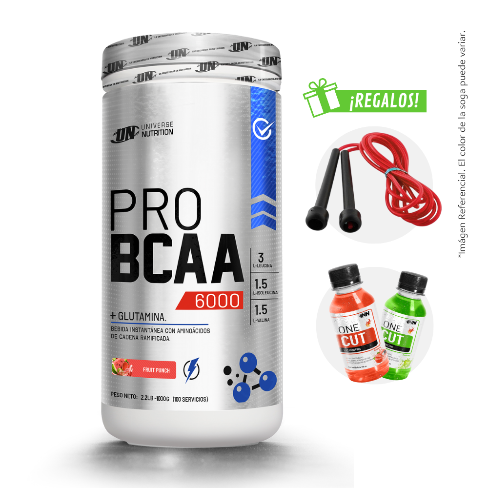 PRO BCAA 1KG AMINOÁCIDOS UN + REGALOS