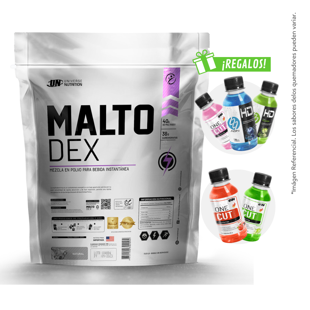 UNIVERSE NUTRITION MALTODEX 3kg NATURAL + REGALOS