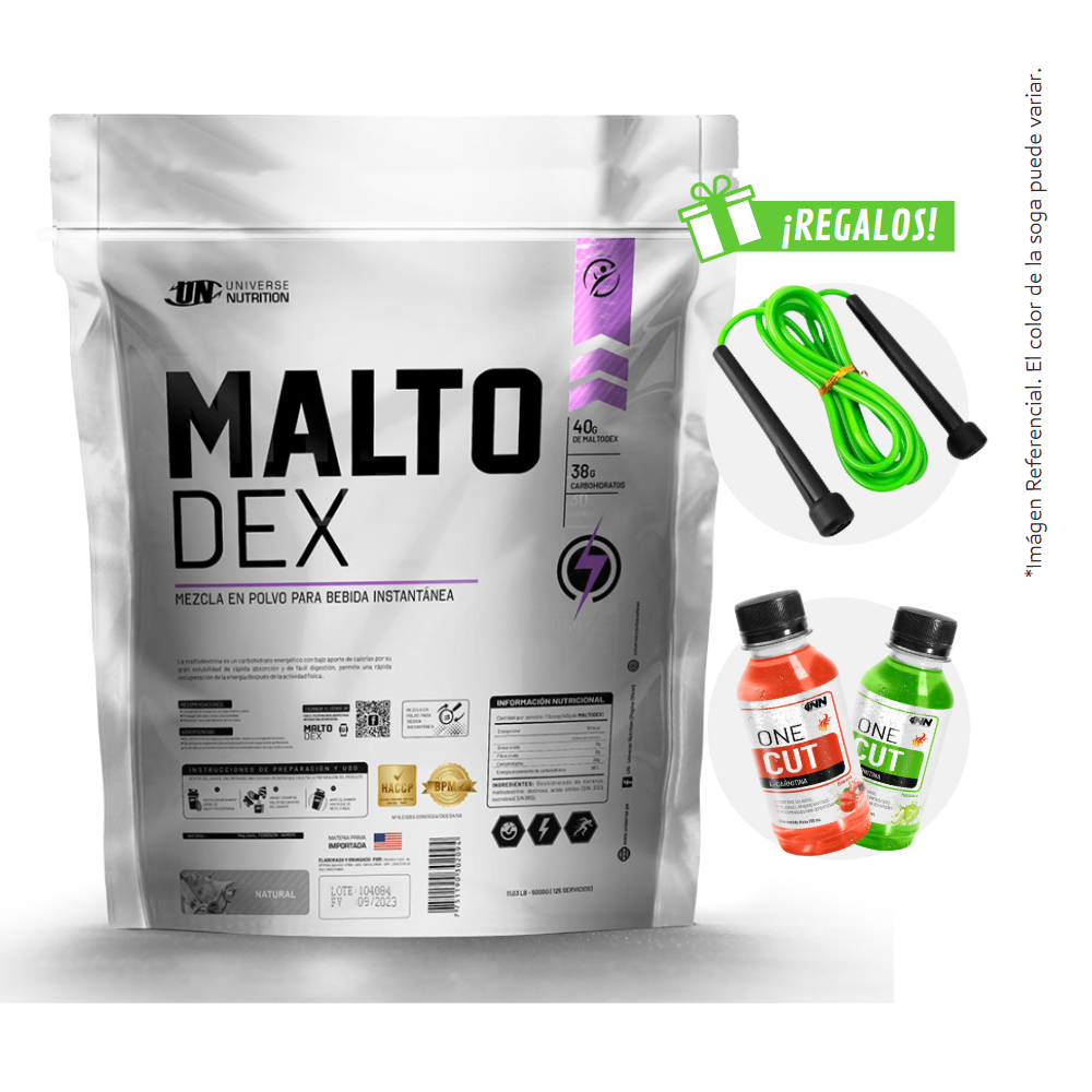 UNIVERSE NUTRITION MALTODEX 3kg NATURAL + REGALOS