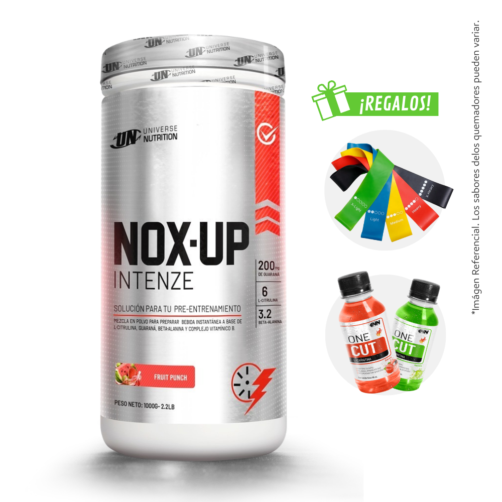 NOX UP INTENZE 1 KG PRE ENTRENO UN + REGALOS