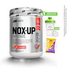 Cargar imagen en el visor de la galería, NOX UP INTENZE 600GR PRE ENTRENO UN + REGALOS
