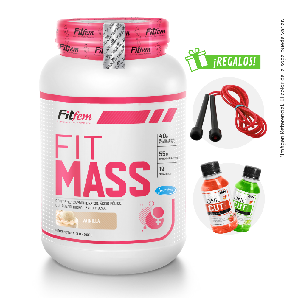 FIT MASS 2KG GANADOR DE MASA FITFEM + REGALOS