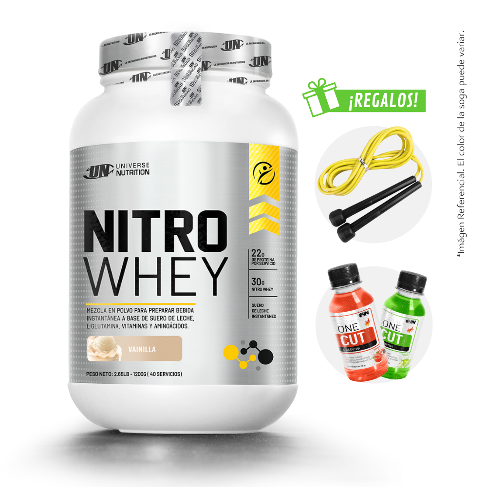 NITRO WHEY 1.1KG PROTEÍNA UN + REGALOS