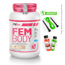 Cargar imagen en el visor de la galería, FEM BODY 1.5KG PROTEÍNA FITFEM + REGALOS
