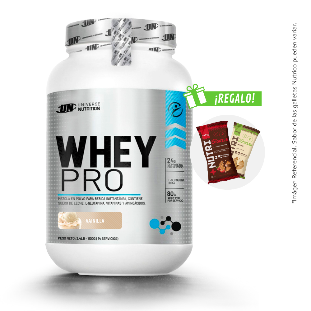 PROTEÍNA WHEY PRO UNIVERSE NUTRITION 1.1KG UN + REGALOS